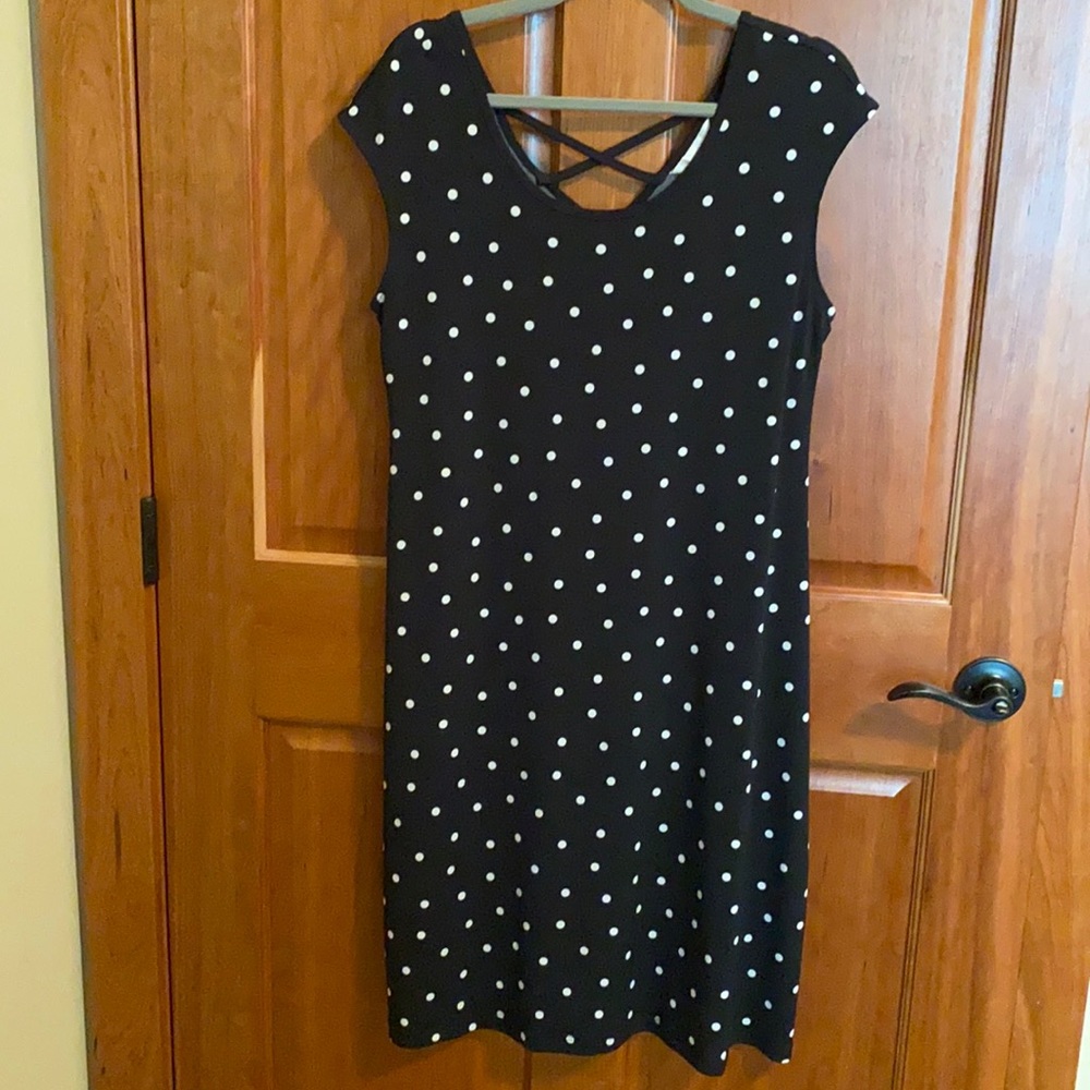 Polka dot tank dress.